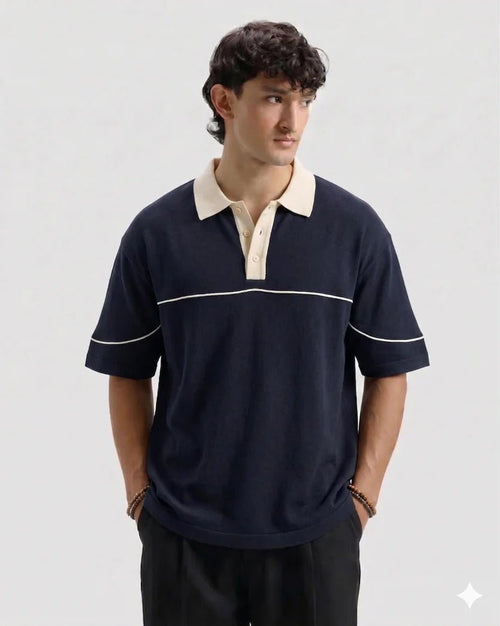 Classic Old Money Polo Black - Swanah.Store