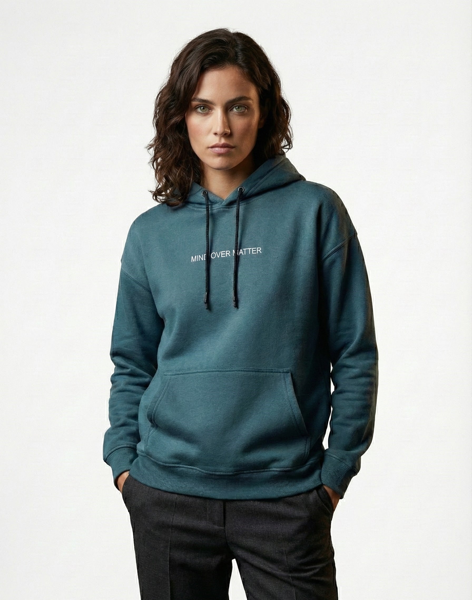 SWANAH Celestial Moon Graphic Dropshoulder Hoodie(300 GSM)