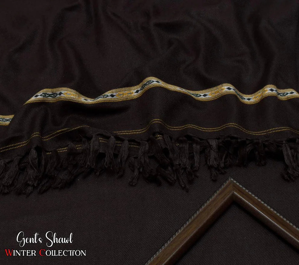 Men's Winter Wool shawl-Mahroon