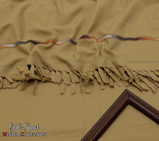 Men's Winter Wool shawl-mustard