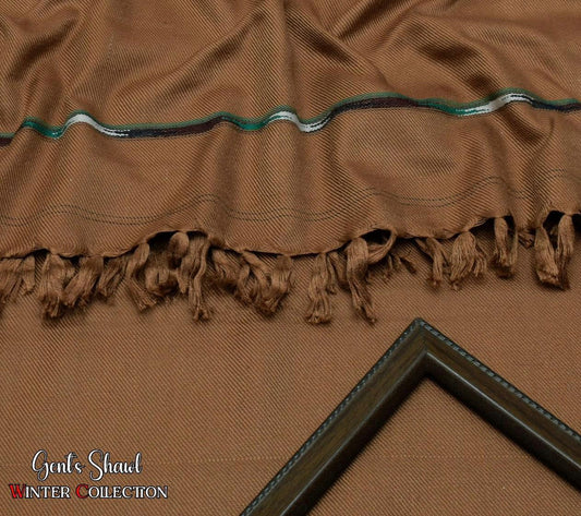 Men's Winter Wool shawl-copper