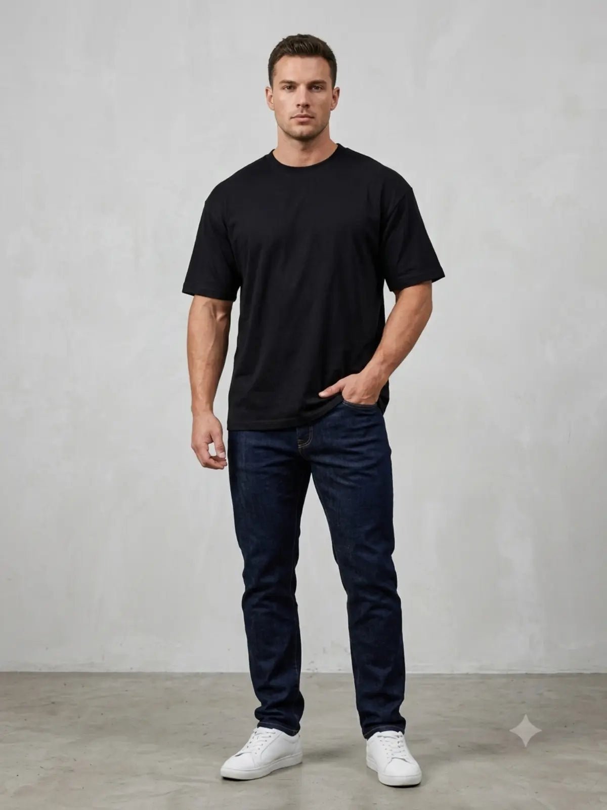 Premium Pure Cotton Drop-Shoulder T-Shirt - Swanah.Store