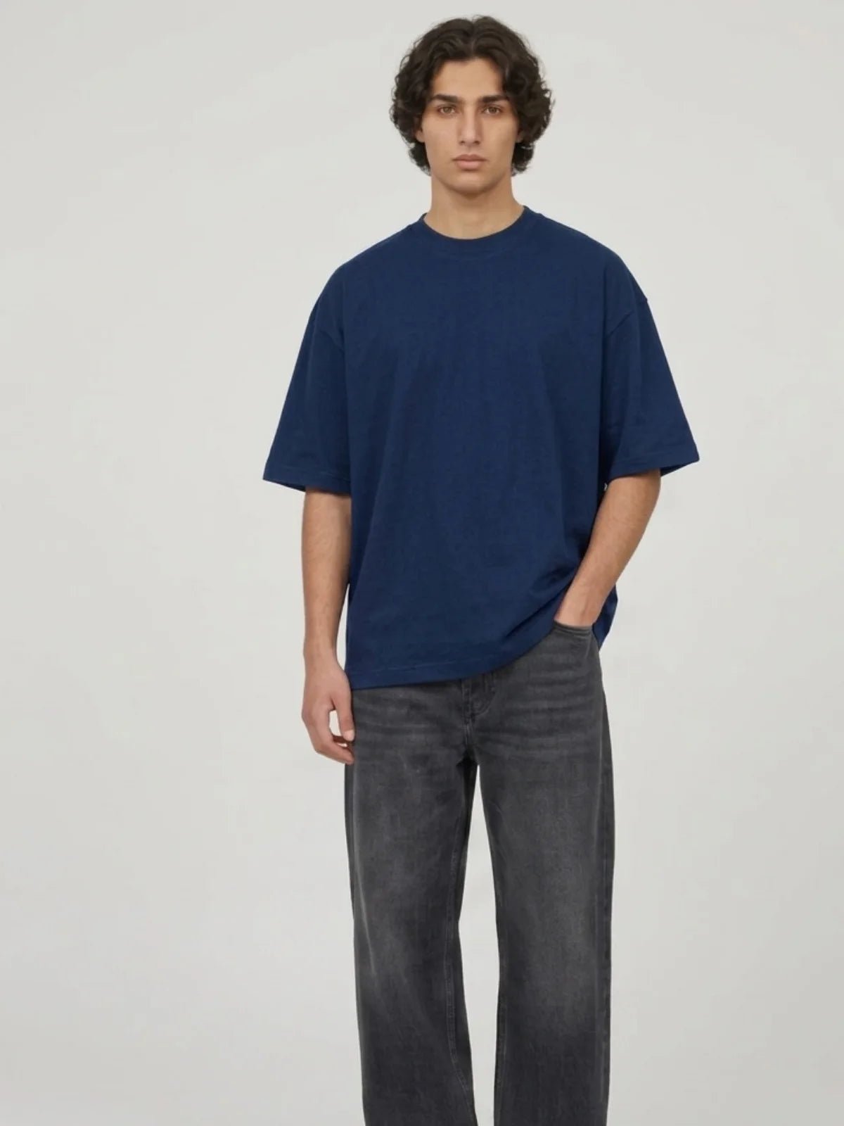 Premium Pure Cotton Drop-Shoulder T-Shirt - Swanah.Store