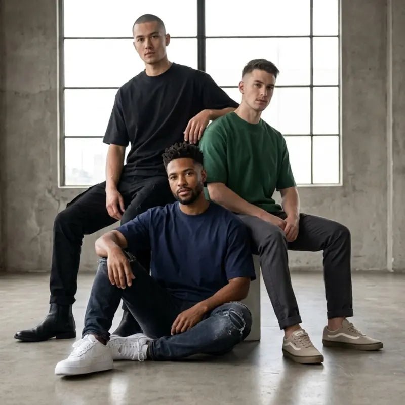 3 Premium Oversized Drop Shoulder T-Shirts - Swanah.Store
