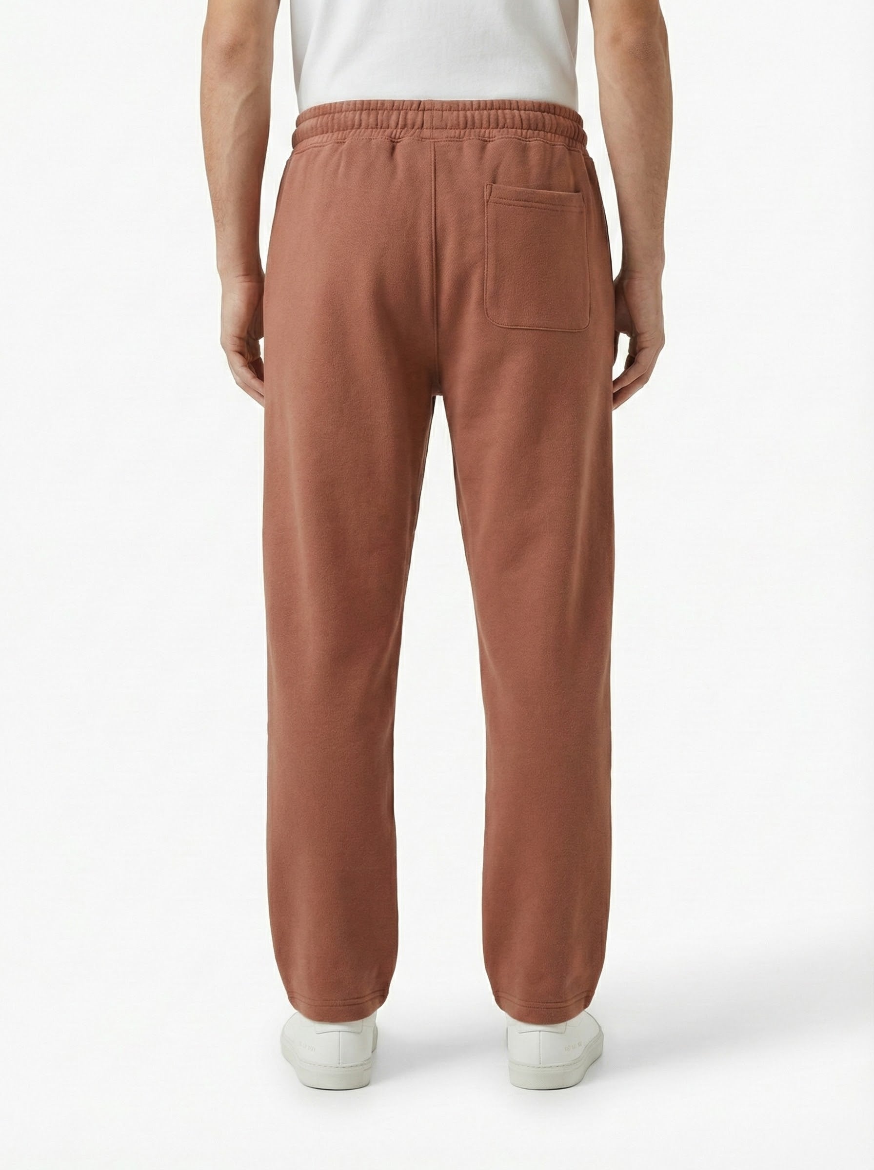 Brown Cotton Fleece Winter Trousers – Relaxed Fit